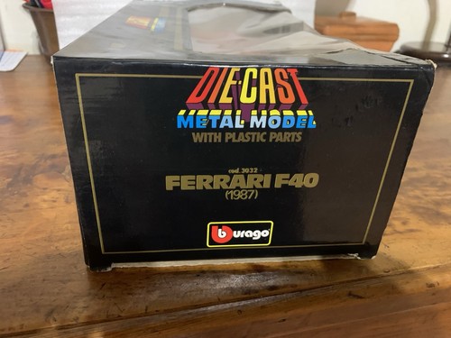 Ferrari f40 1987 burago - ferrari, 1/18